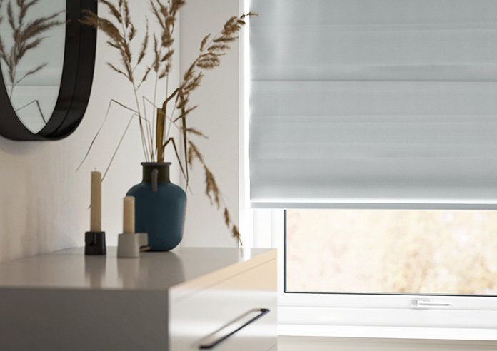 Saltaire, Castle Grey - Motorised Roman Blind - Image 5